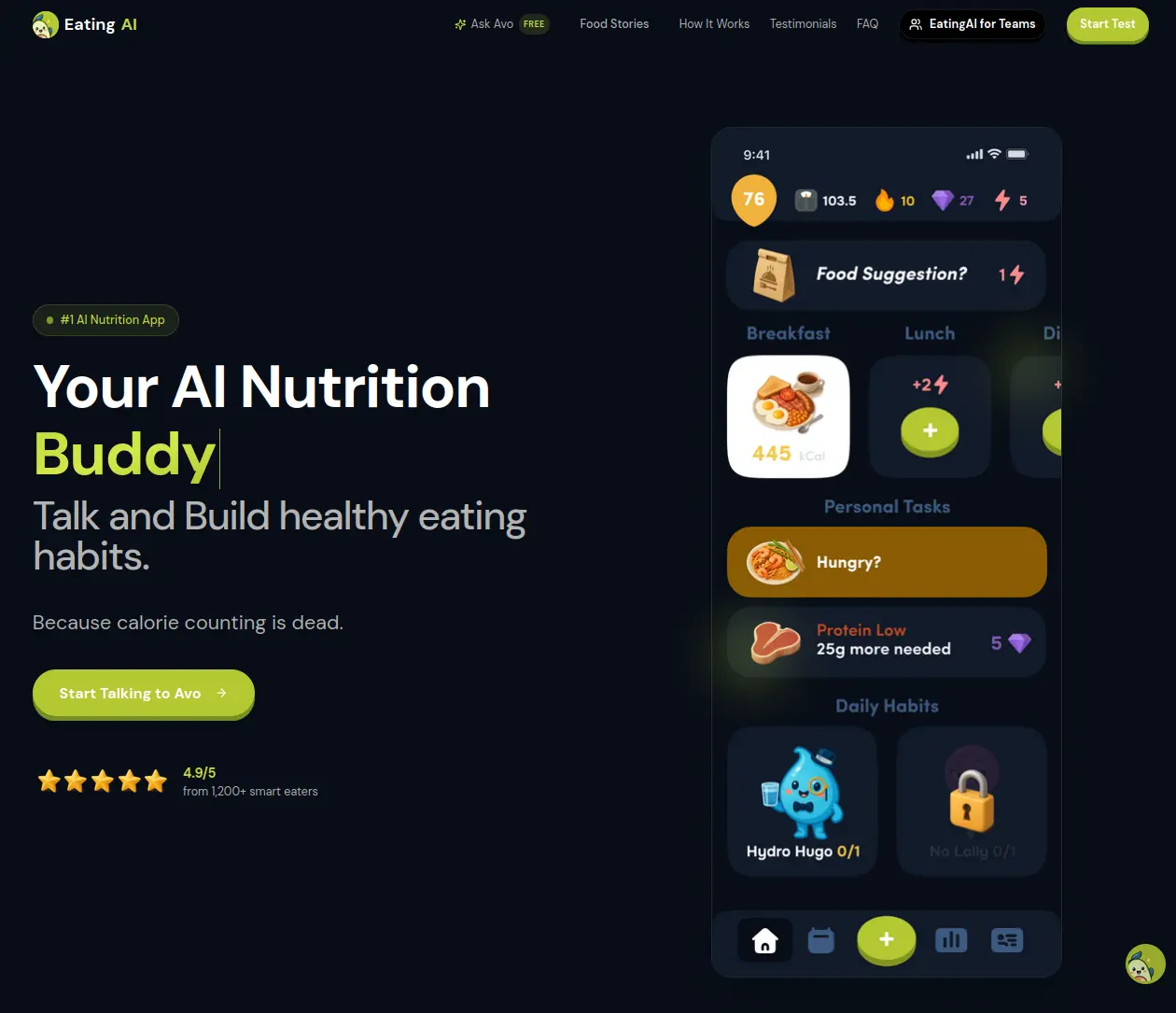 EatingAI software project by UIMIRE