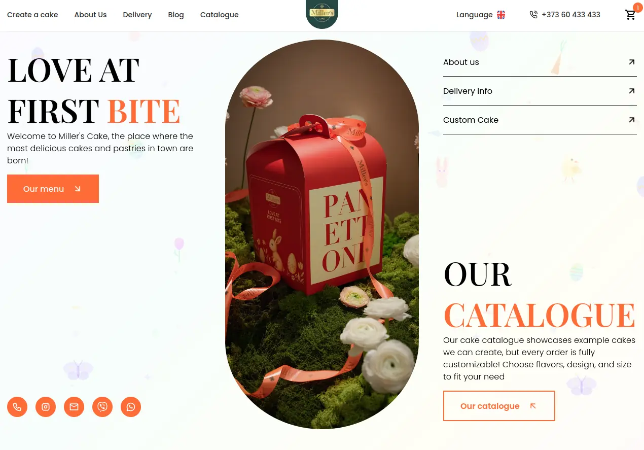 Millers Cake software project by UIMIRE