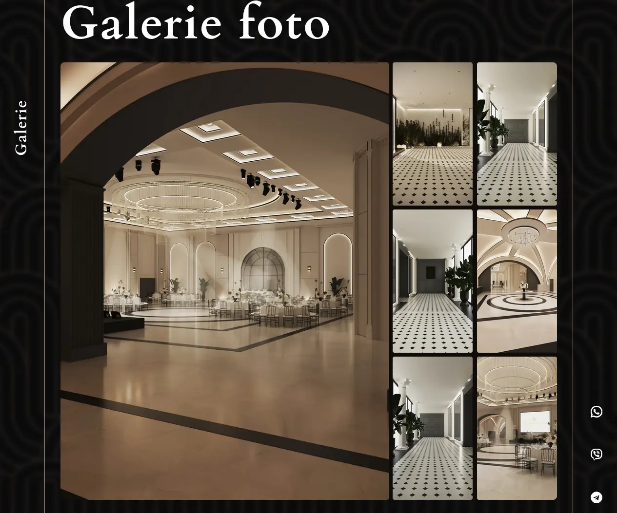 Raymond Park service showcase with photography grid and contact section